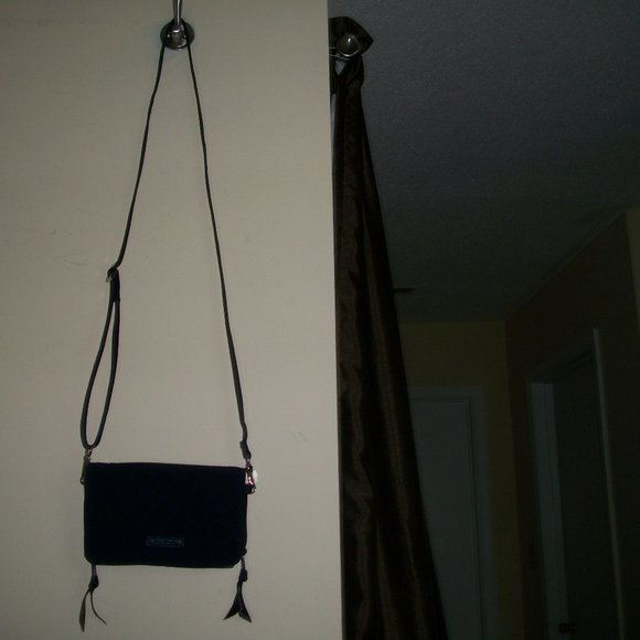 Vera Bradley Dark Blue Wristlet/Crossbody Wallet - Picture 5 of 15